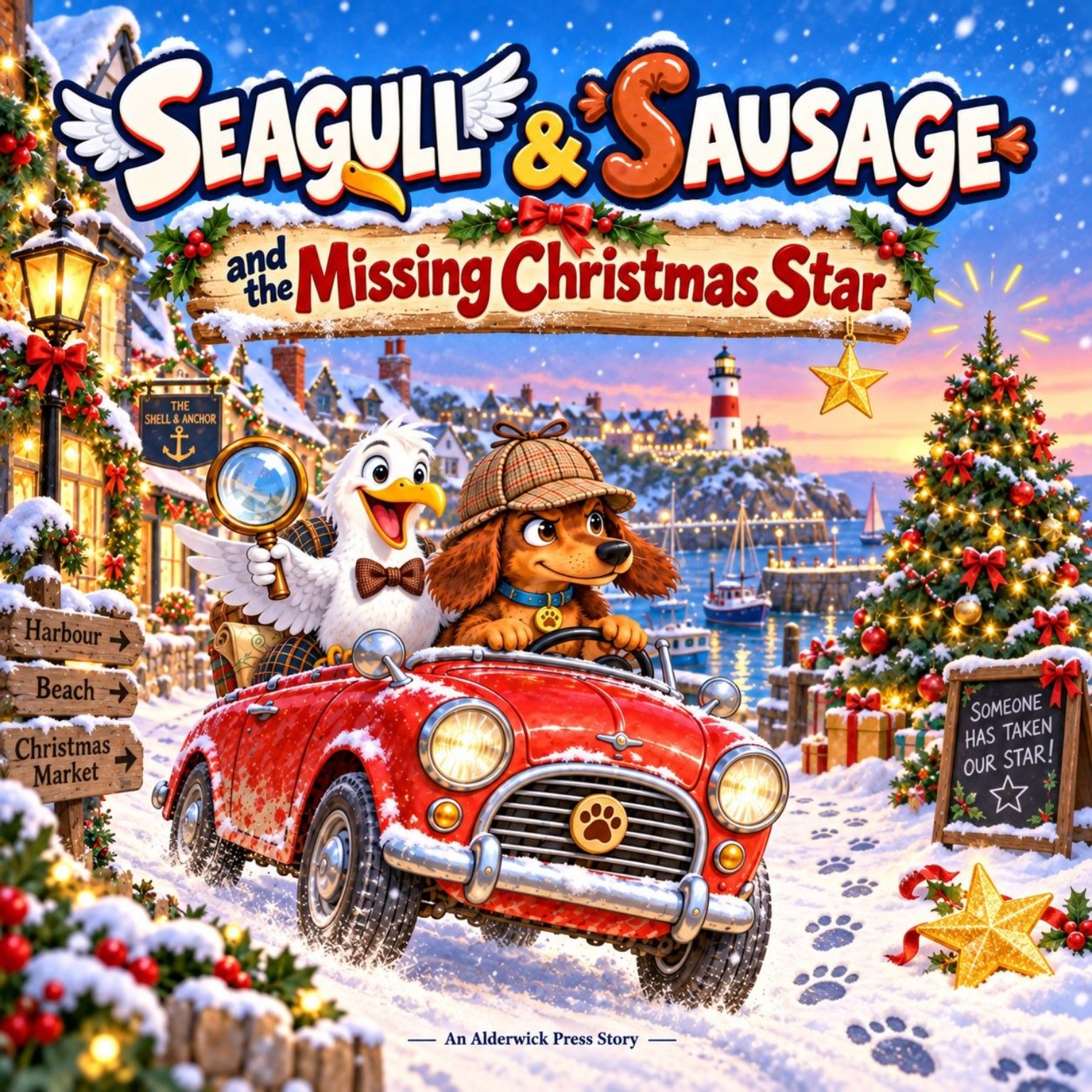 Seagull & Sausage and The Missing Christmas Star cover