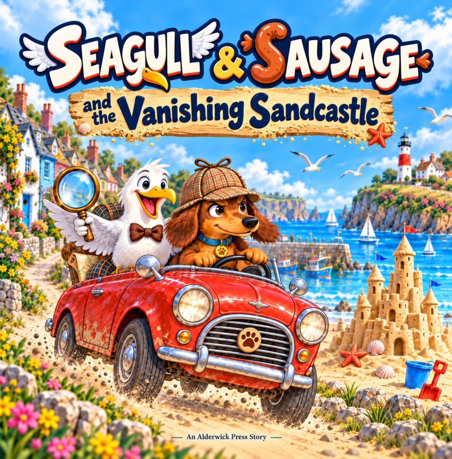 Seagull & Sausage and The Vanishing Sandcastle cover